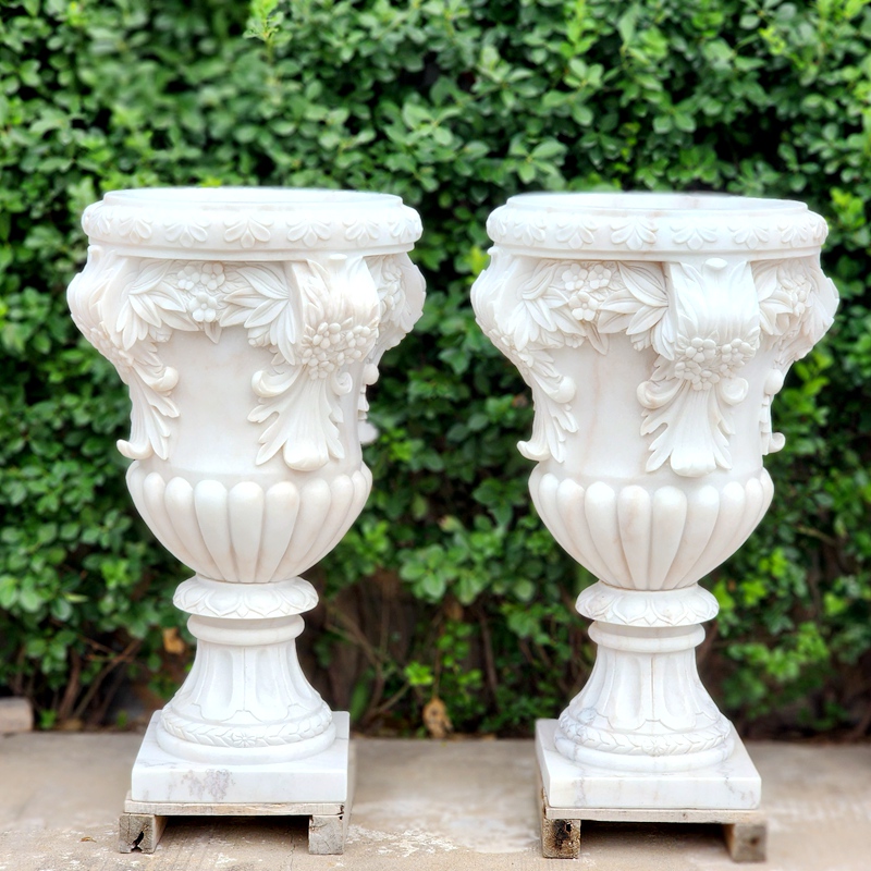 10 Amazing Marble Planter Designs to Beauty Your Garden