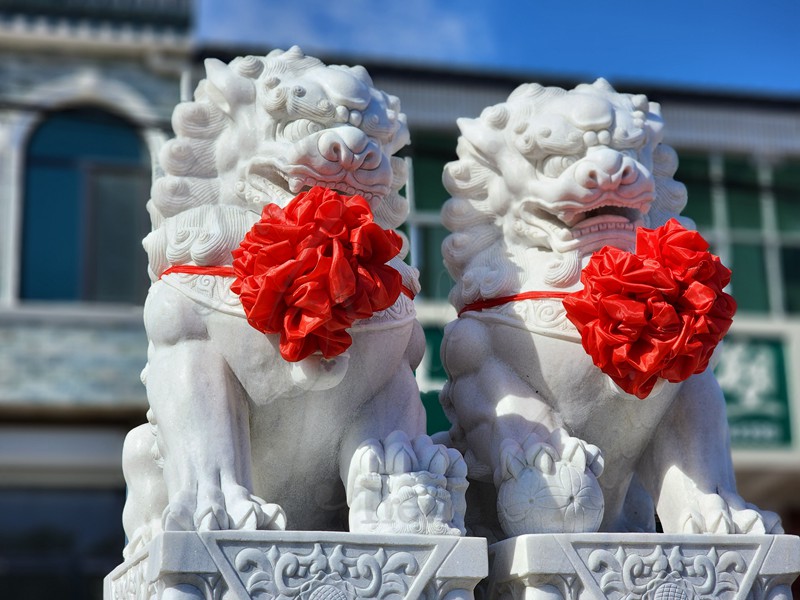 Choose Stone Art Sculpture’s Marble Foo Dogs