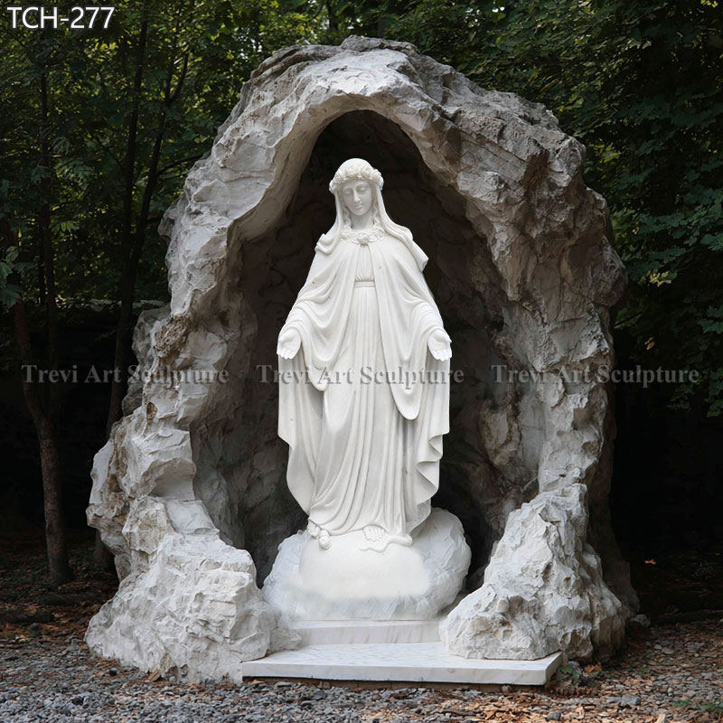 6 feet outdoor virgin mary statue with grotto