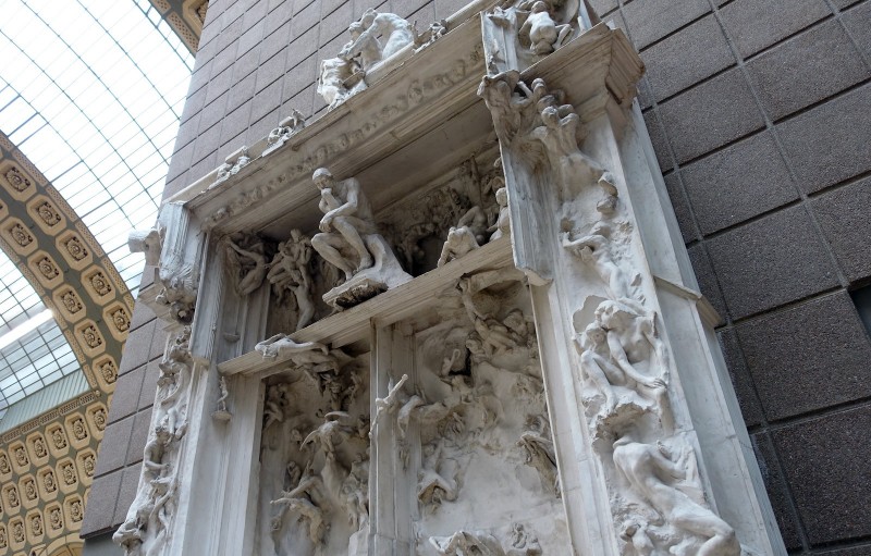 rodin's the gates of hel sculpture