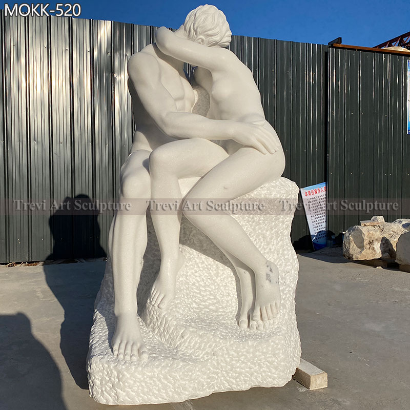 the kiss sculpture rodin marble replica