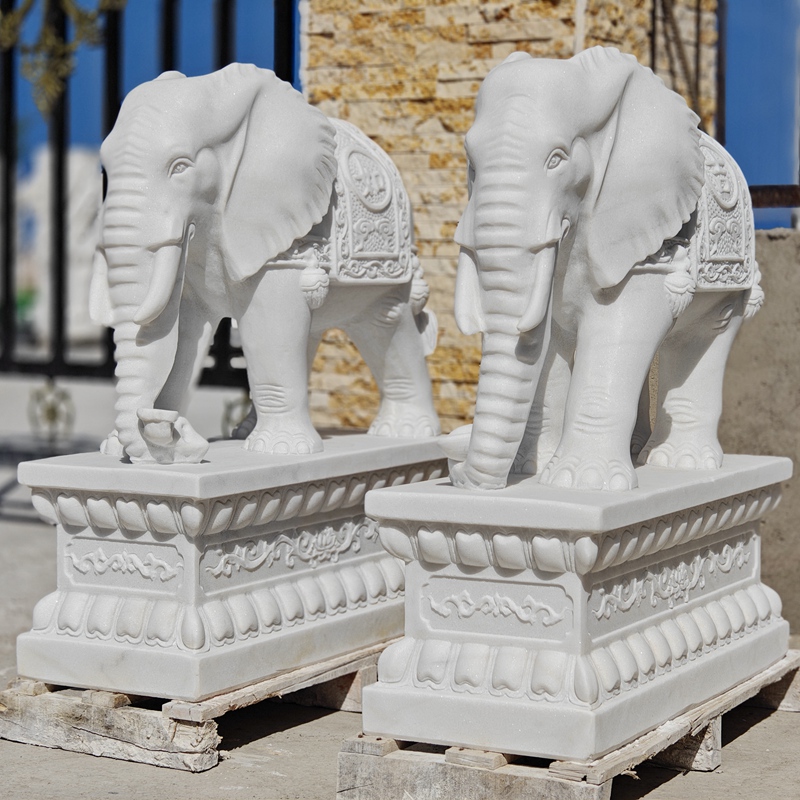 Meanings of Different Poses of Marble Elephant Sculpture