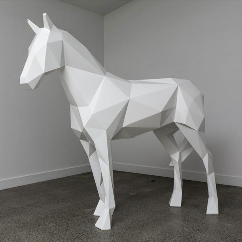 The more and more popullar sculpture for garden abstract outdoor sculpture of geometric animal
