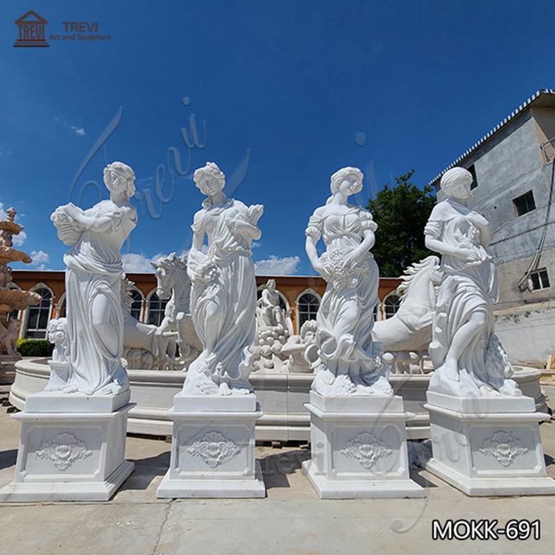 Which Order Should Four Season Statues Be Put?