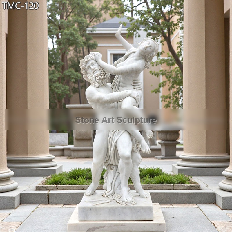 Bernini The Abduction of Persephone Statue Replica detail image