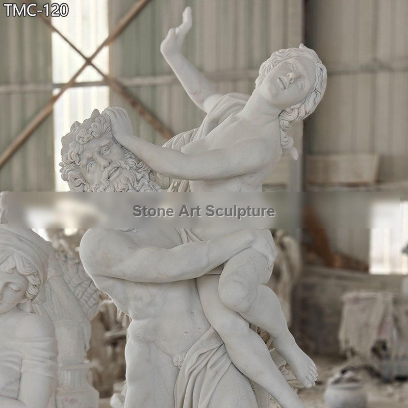 Bernini The Abduction of Persephone Statue Replica detail image