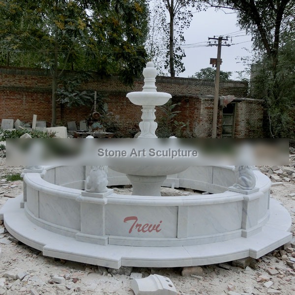 Best marble natural stone decorative 2 tier water fountain designs home depot sale MOKK-104 detail image