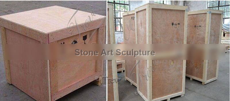 Bull-Horned Marble Gargoyle Statues for Roof for Sale MOK1-004 detail image