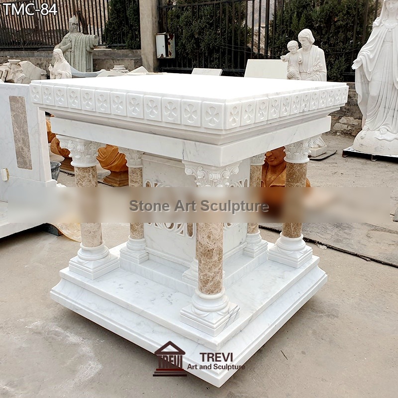 Buy Modern Marble Altar Table Designs for Church Decoration TCH-115 detail image