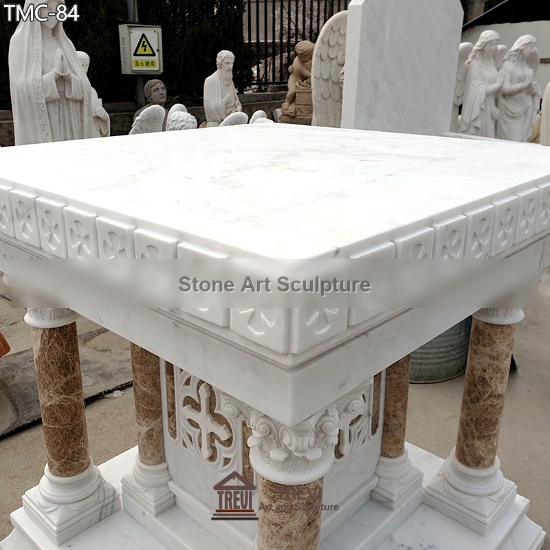 Buy Modern Marble Altar Table Designs for Church Decoration TCH-115 detail image