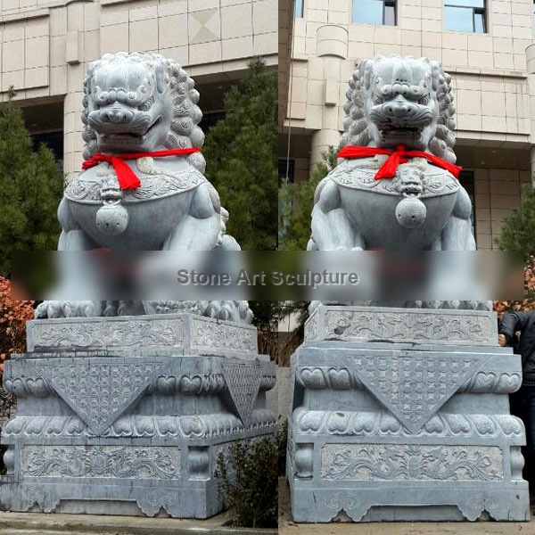 Chinese Guardian Lion Foo Dog Garden Ornaments for Sale TMA-96