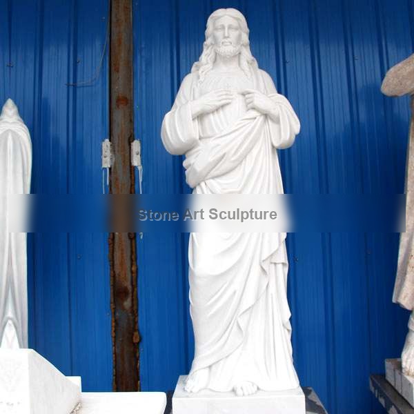 Large Sacred Heart Jesus Christ Religious Garden Marble Sculpture for Sale CHS-299