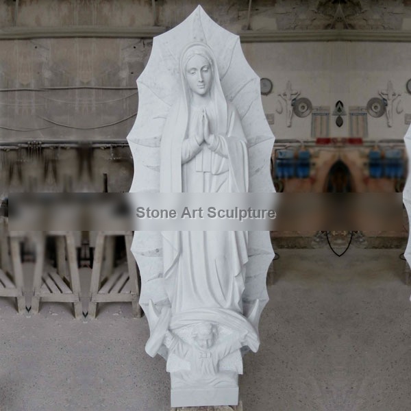 Buy Full Size Our Lady of Guadalupe Marble Sculpture Online CHS-607