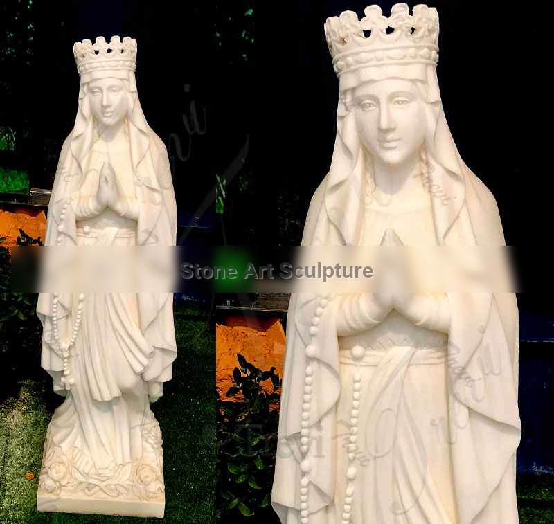 Catholic Garden Praying Mother Madonna Marble Statue Suppliers CHS-706 detail image