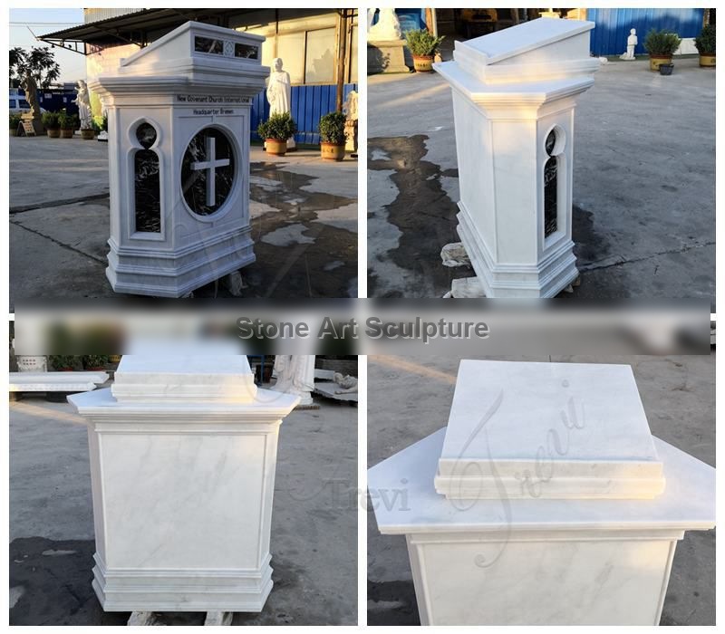 High-Quality Marble Pulpit for Catholic Church Decor Manufacturer CHS-777 detail image