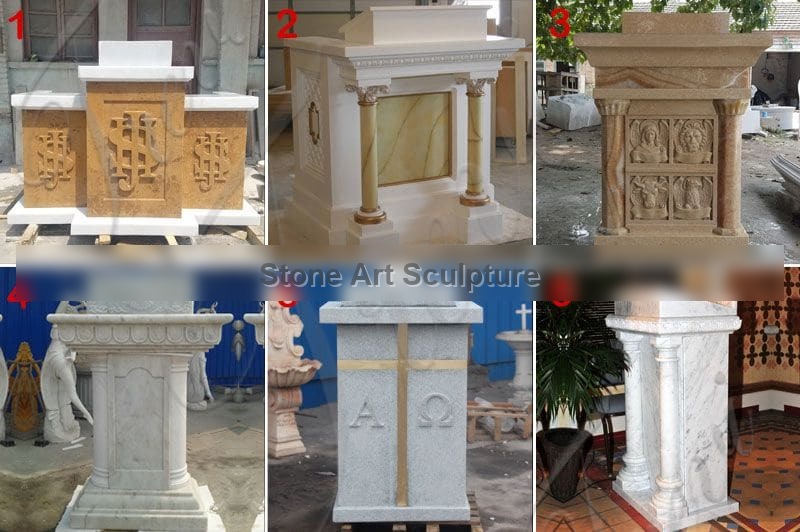 Antique Marble Church Lecterns And Pulpits for Sale CHS-811 detail image