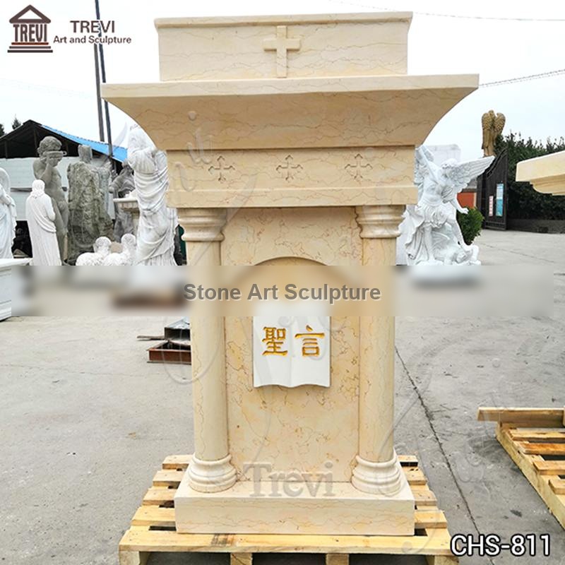 Antique Marble Church Lecterns And Pulpits for Sale CHS-811 detail image