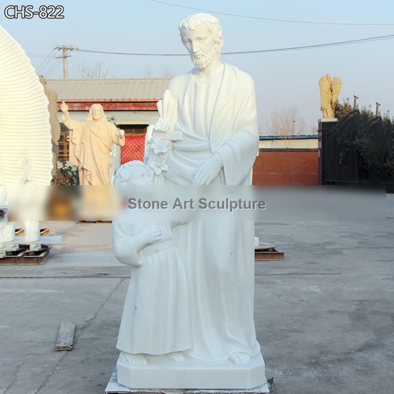 White Marble Jesus Statue Baby Jesus Statue for Sale detail image
