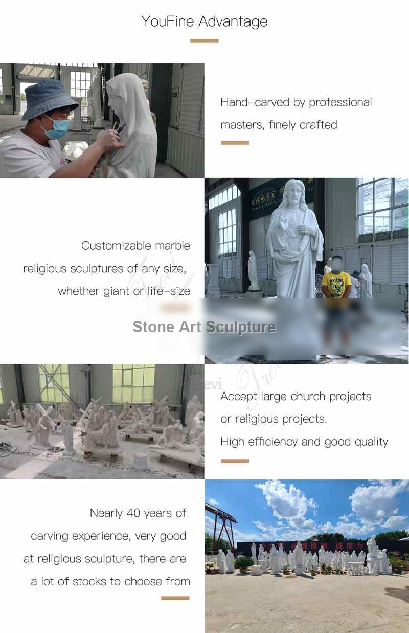 Life Size Marble Jesus Earth Statue Church Decoration for Sale CHS-824 detail image