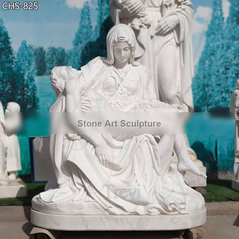 Life Size Marble Pieta Statue Church Decoration for Sale CHS-825 detail image