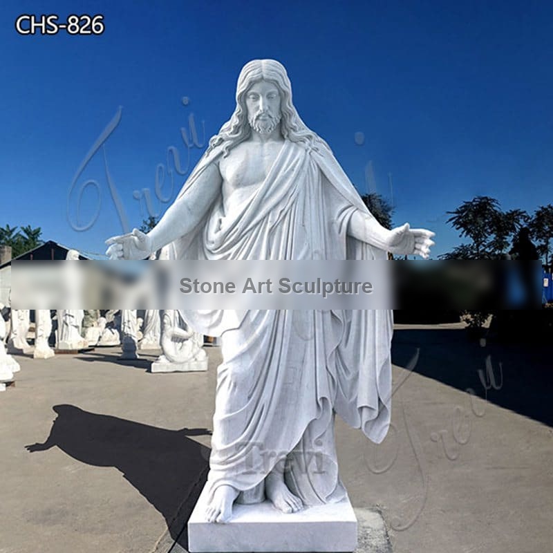 Life Size Marble Jesus Statue Church Decoration for Sale CHS-826 detail image
