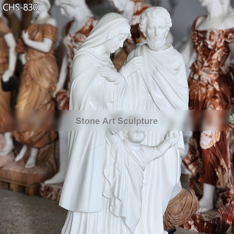 6 feet Marble Holy Family Statue Catholic Church Decor CHS-830 detail image