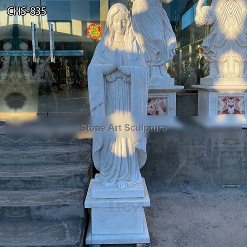Marble Outdoor Mother Mary Statue Garden Decor for Sale CHS-835