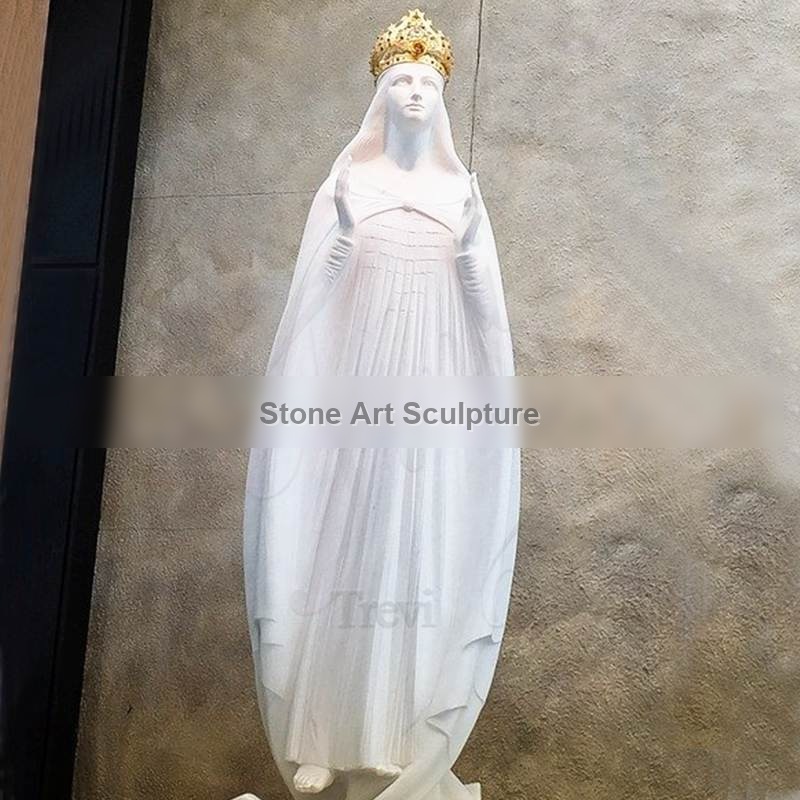 Marble Catholic Garden Statue Our Lady of Knock for Sale CHS-836 detail image
