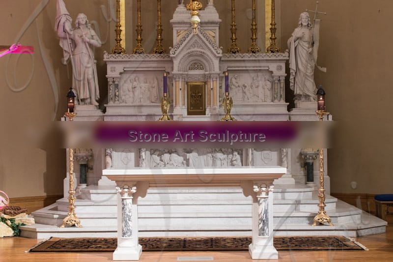 Modern Marble Main Altar Table Designs for Church Home Suppliers CHS-864 detail image