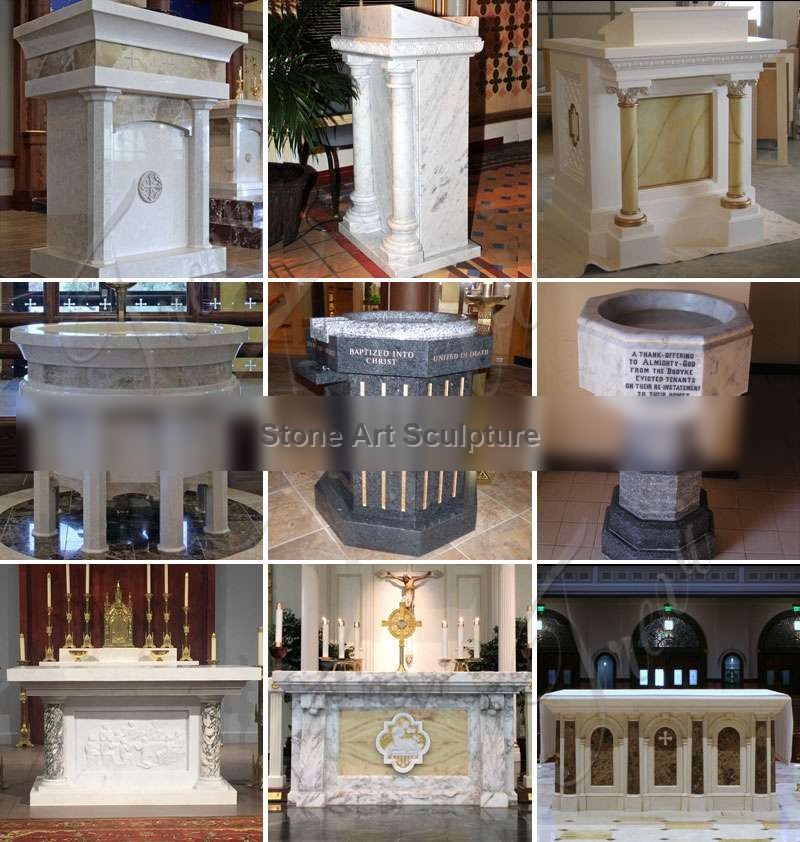 Carved Religious Marble Pulpits Catholic Church Decor for Sale CHS-882 detail image