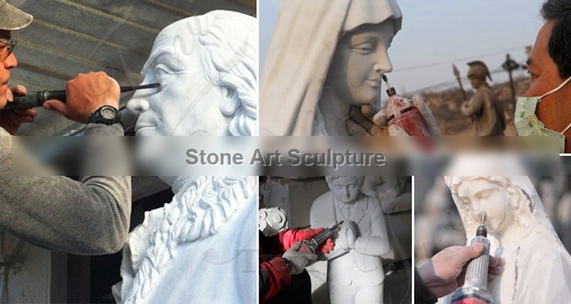 Hand Carving Marble Holy Family Statue Online Sale CHS-889 detail image