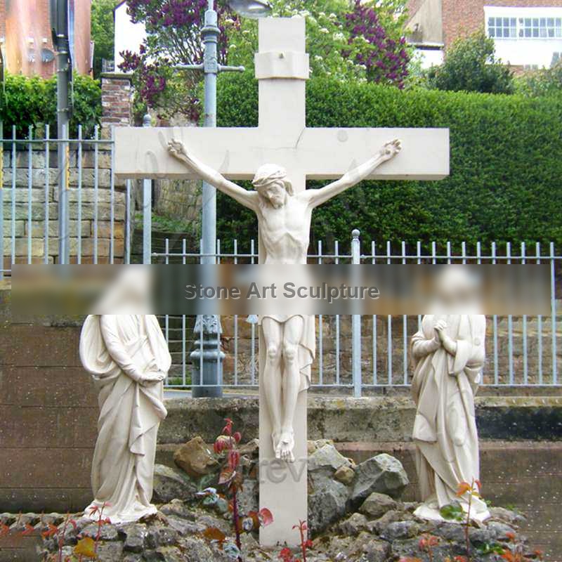 Marble Life-size Catholic Crucifixion of Jesus Statues for Sale CHS-896 detail image