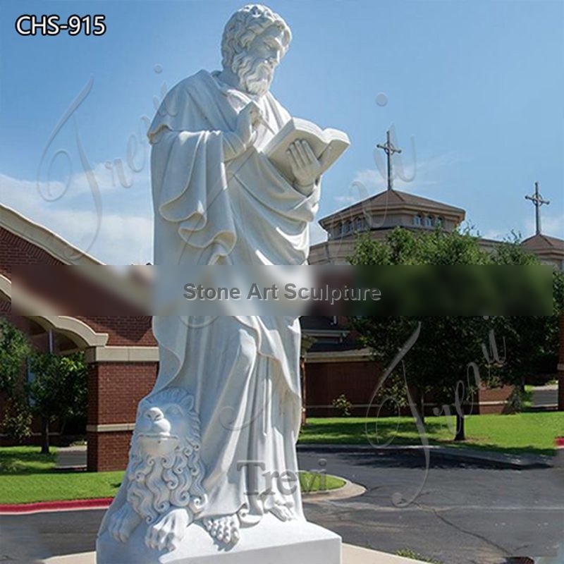 White Marble Saint Mark Statue Factory Supplier CHS-915