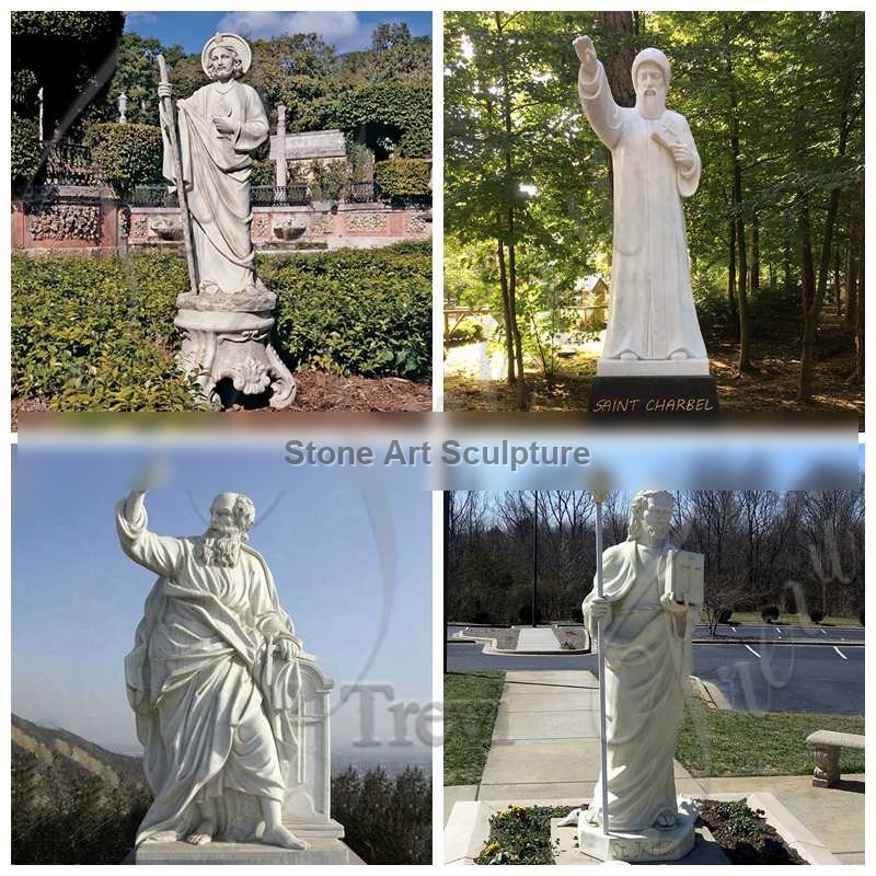 White Marble Saint Mark Statue Factory Supplier CHS-915 detail image