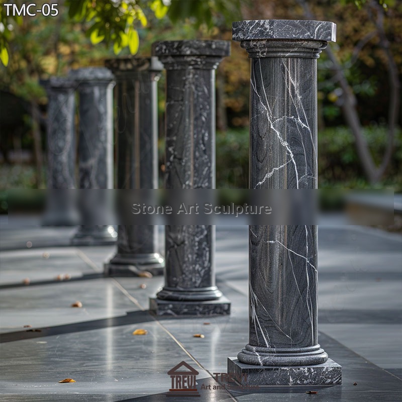 Decorative Interior Large Marble Square Pillars and Columns Costs TMC-05 detail image