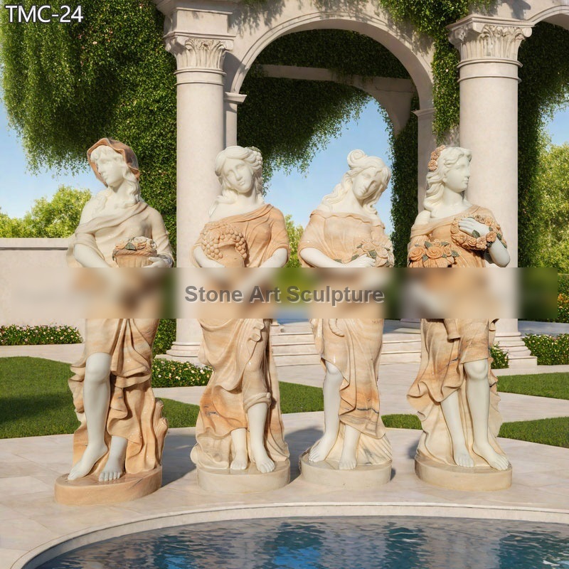 Goddesses of the Four Seasons Marble Statues for Garden TMC-24