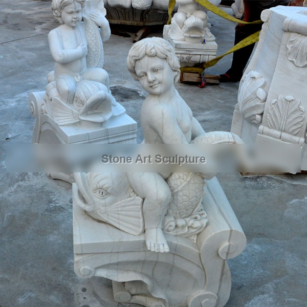 Hand Carved Marble Garden Tired Outdoor Water Fountain MOKK-06 detail image