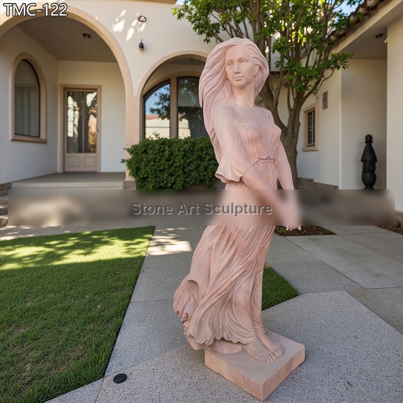 Hand-Carved Marble Luo Li Rong Sculpture for Sale