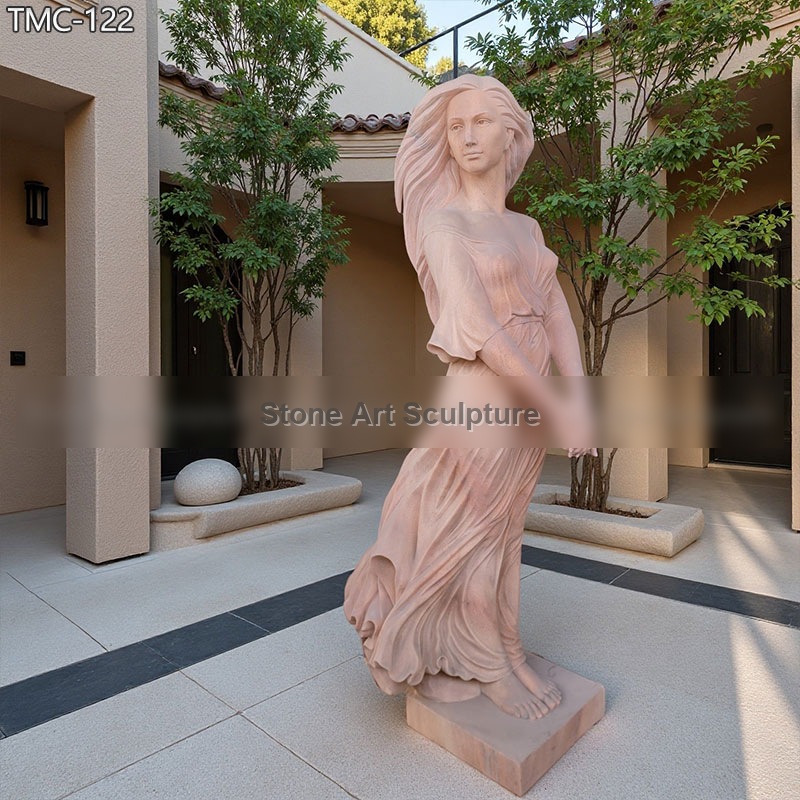 Hand-Carved Marble Luo Li Rong Sculpture for Sale detail image