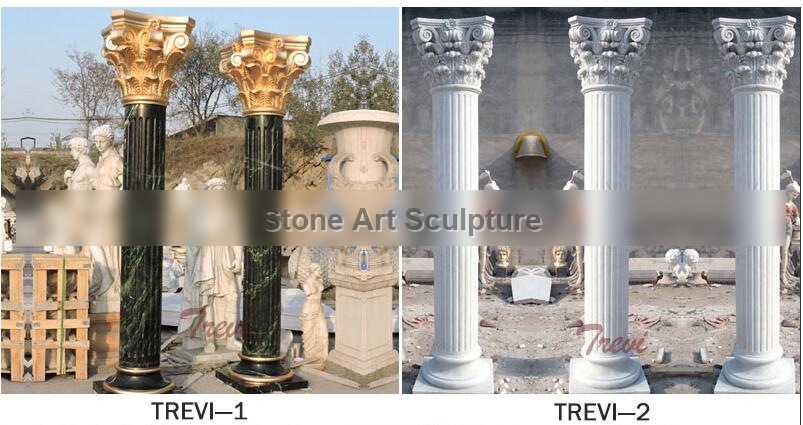 Large empire black marble corinthian columns for sale TMC-01 detail image