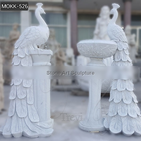 Large Pure Hand Craved White Marble Planter Animal Flower Pot MOKK-526