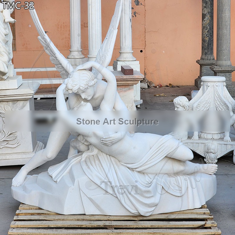 Life-size Cupid And Psyche Statue Antonio couldova Garden Art for Sale TMC-32 detail image