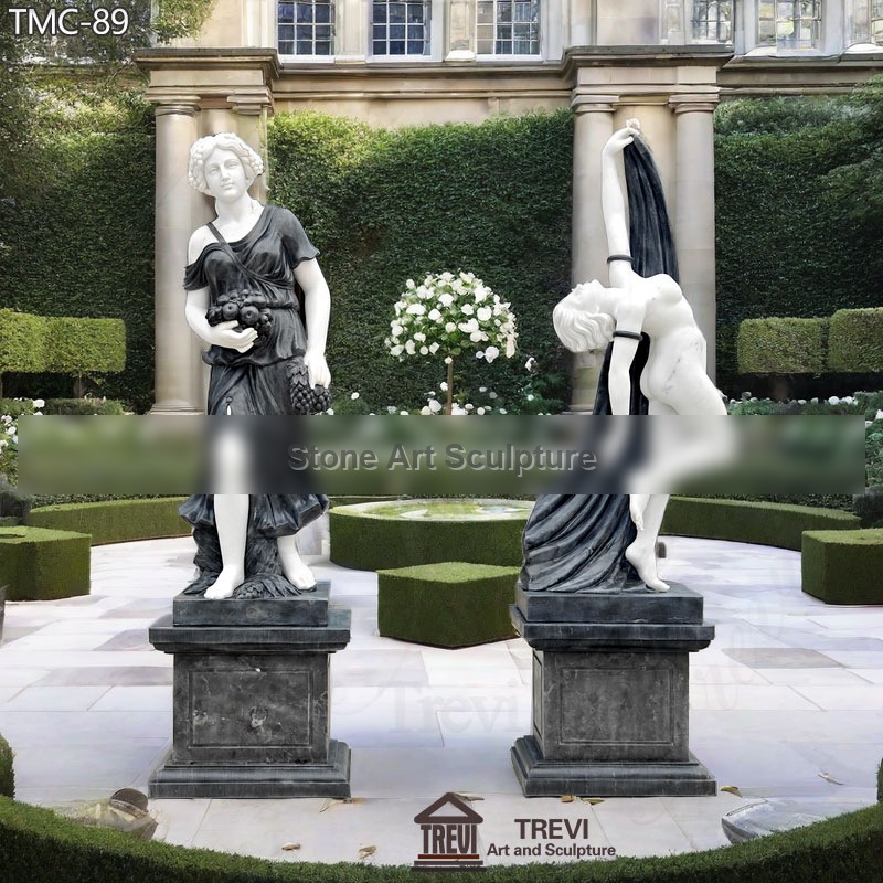 Life-Size Dancing Girl Nude Marble Sculpture for Sale