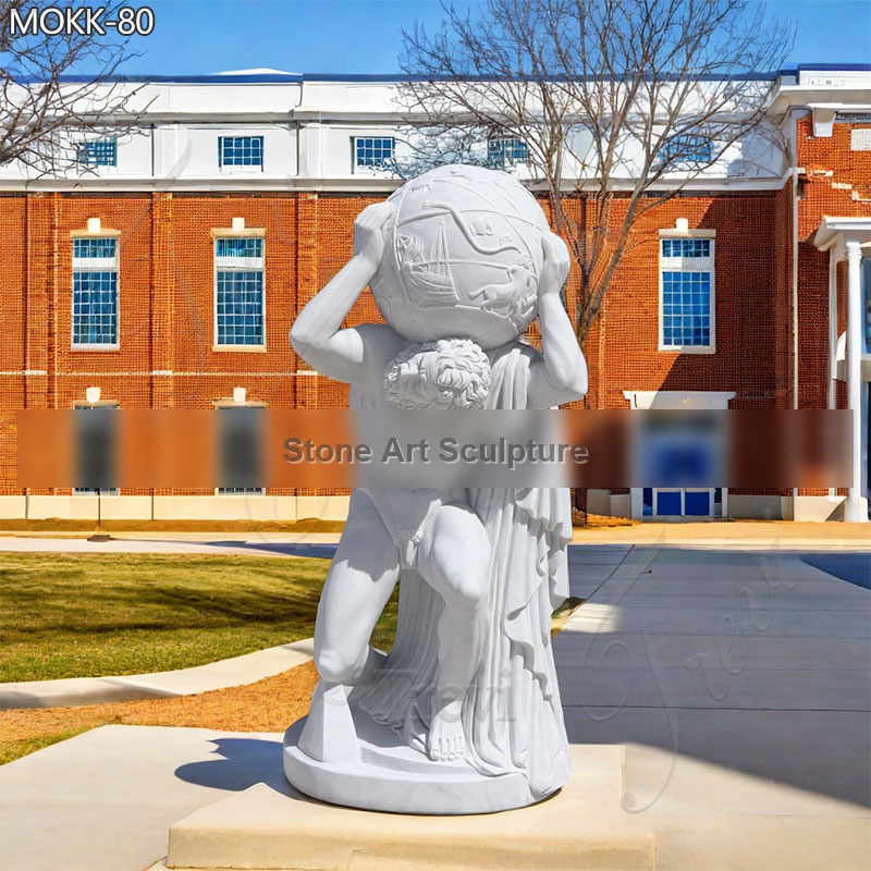Life-Size Garden Marble Farnese Atlas Sculpture for Sale MOKK-80 detail image