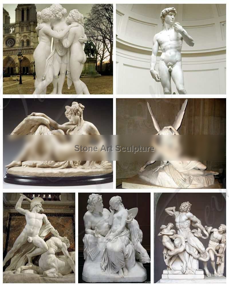 Life Size Poseidon Marble Garden Statue for sale MOKK-778 detail image