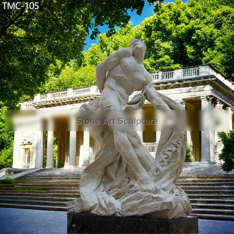 Marble Milo of Croton Statue for Sale
