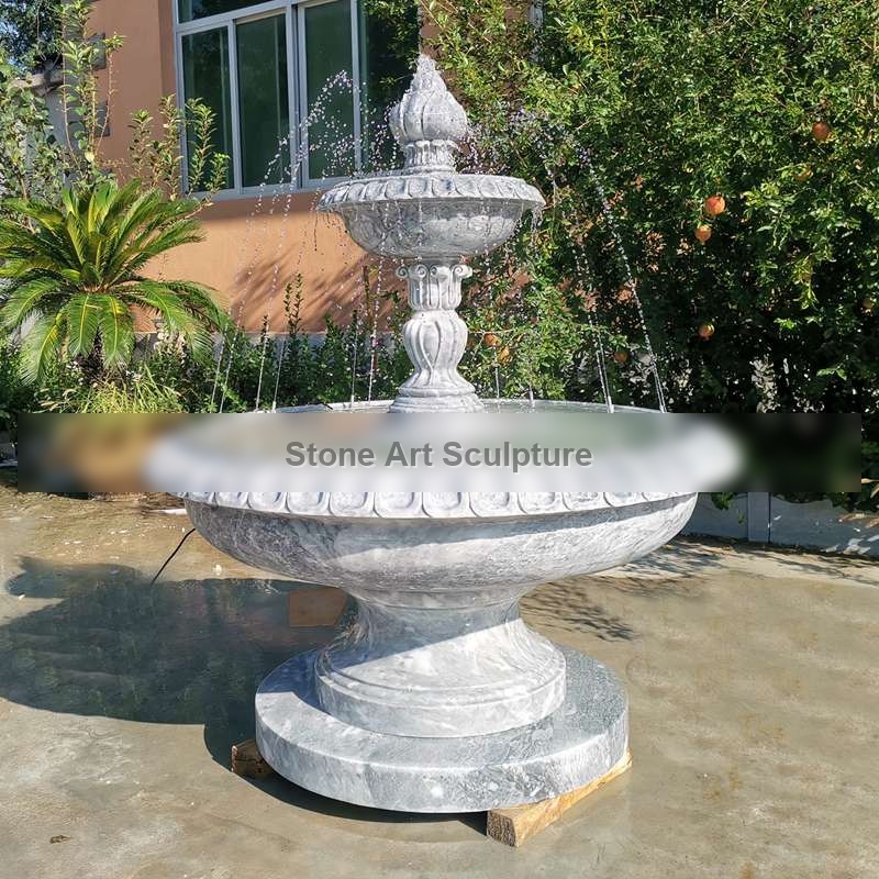 Marble Modern Patio Outdoor Fountains Garden Decoration TMF 007 detail image
