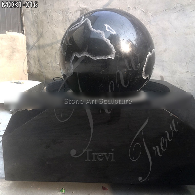 Marble Rolling Sphere Water Feature Globe Fountain for Sale MOK1-016 detail image
