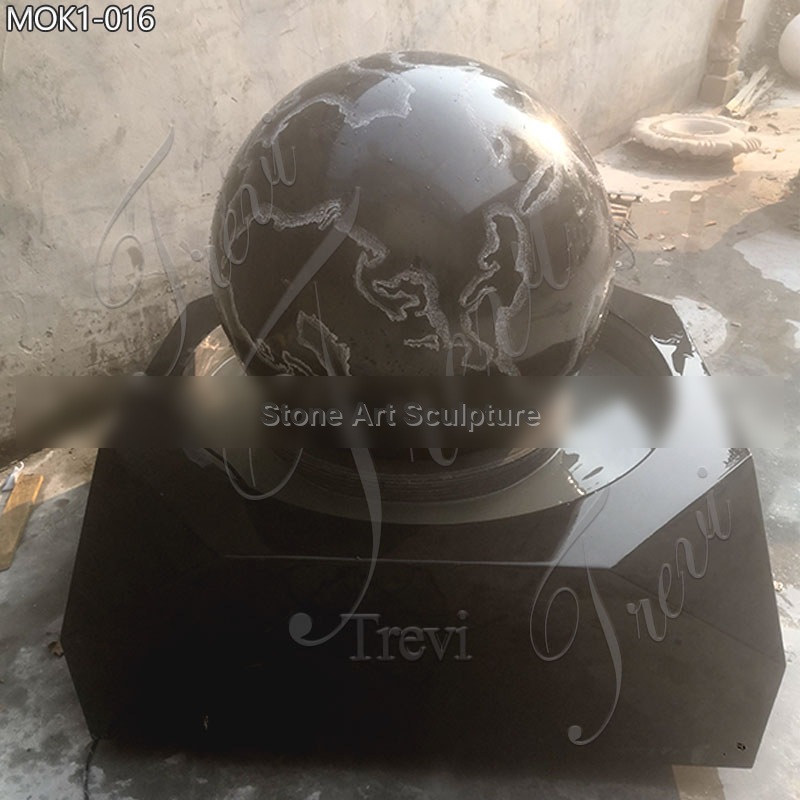 Marble Rolling Sphere Water Feature Globe Fountain for Sale MOK1-016 detail image