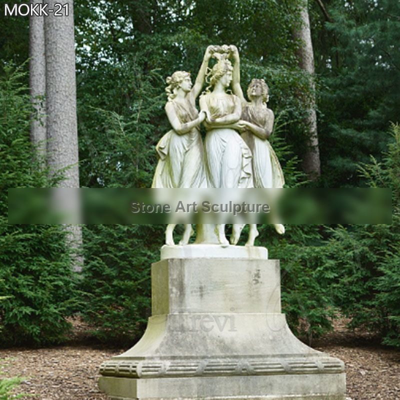 Marble Statue of the Three Graces for Sale TMC-21 detail image